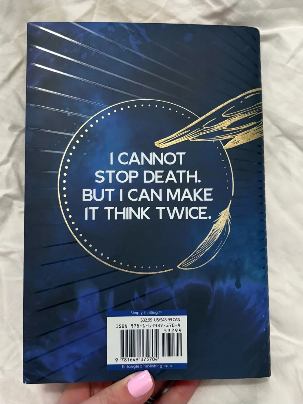 Heavenbreaker by Sara Wolf - Blue & Gold Hardcover